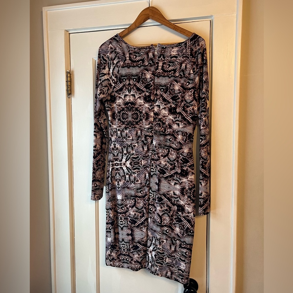 Final sale $5! Jennifer Lopez Animal Print Dress Size 12 - Picture 2 of 5